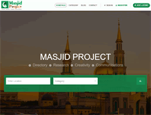 Tablet Screenshot of masjidproject.com